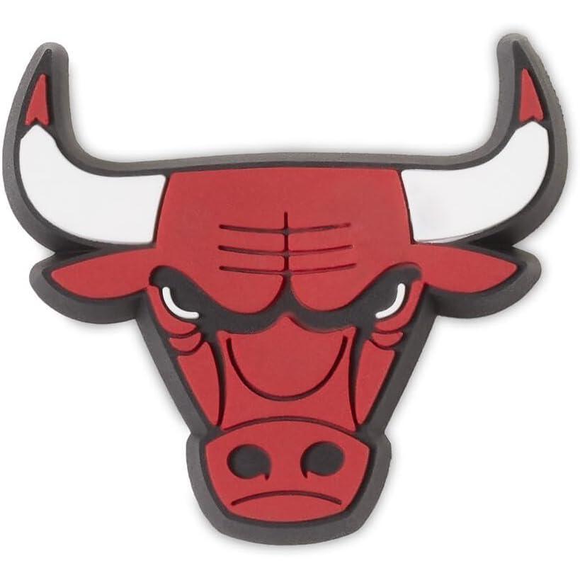 imageCrocs UnisexAdult Jibbitz Shoe Charms NBA Basketball Team Shoe Charm Singles Sports Charms for Boys and GirlsChicago Bulls