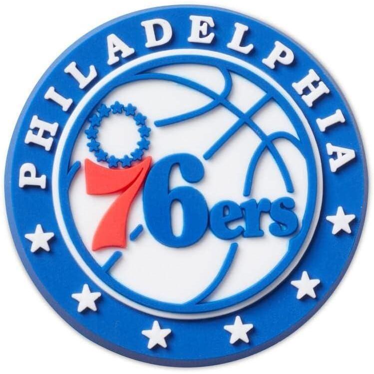 imageCrocs UnisexAdult Jibbitz Shoe Charms NBA Basketball Team Shoe Charm Singles Sports Charms for Boys and GirlsPhiladelphia76ers