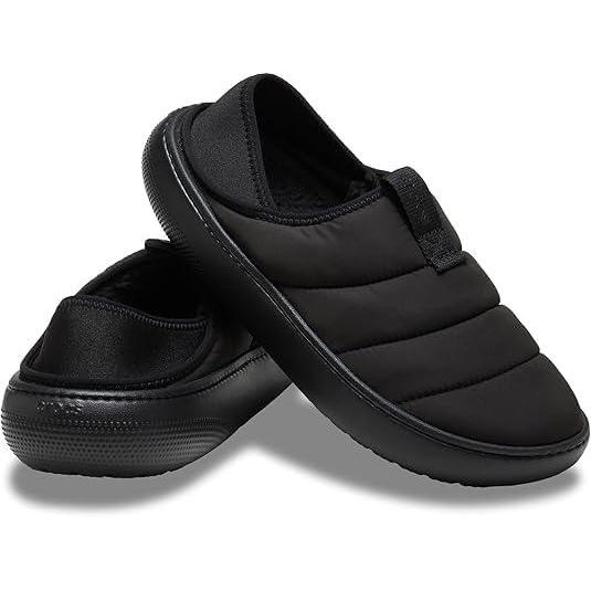 imageCrocs UnisexAdult Classic Unfurgettable Lined Clogs Fuzzy SlippersBlackBlack