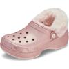 Crocs Womens Classic Lined Platform Clogs(Quartz Glitter)