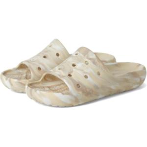 Crocs unisex-adult Classic Slide 2.0(Bone/Multi)