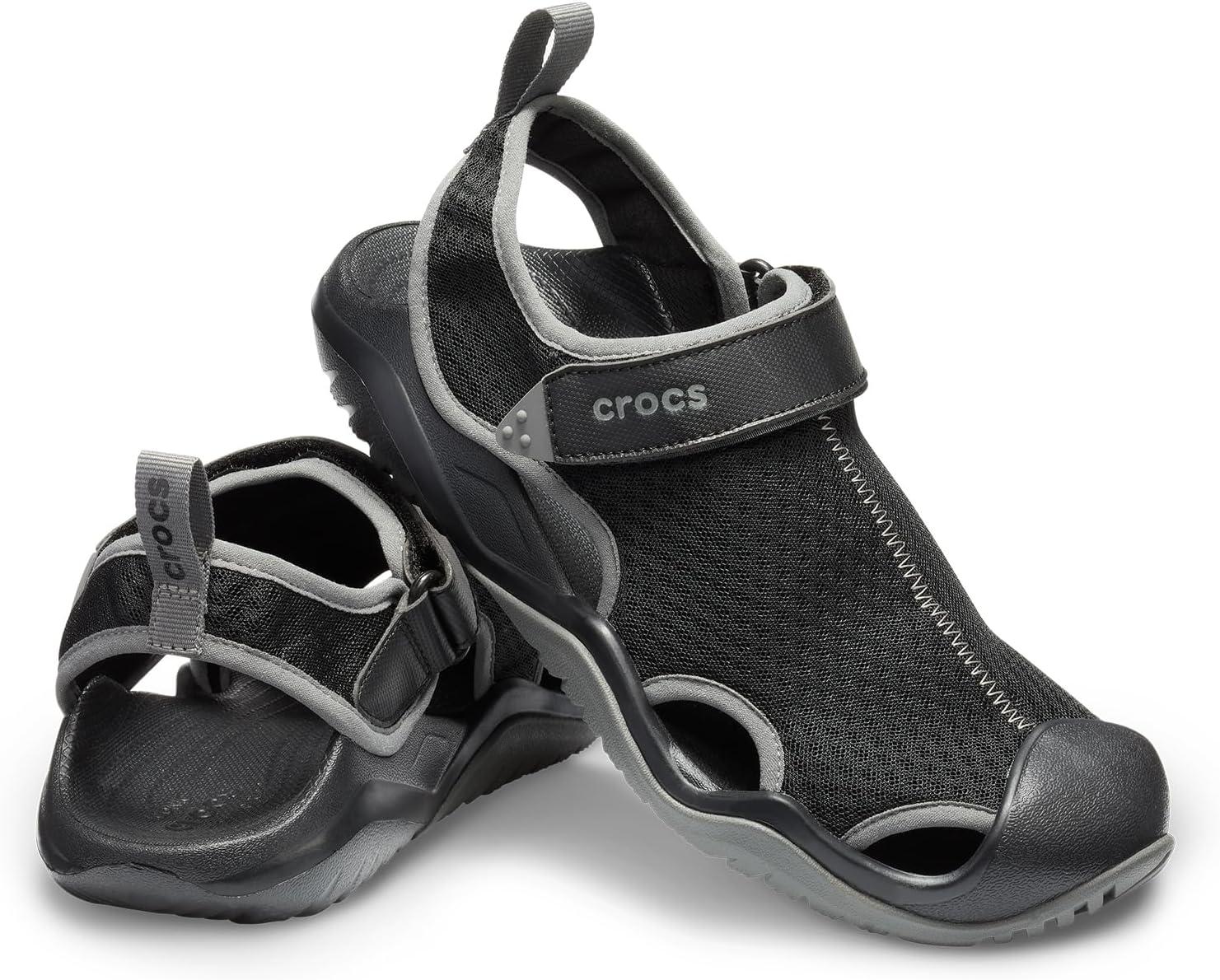 imageCrocs Mens Swiftwater Mesh Deck SandalsBlack