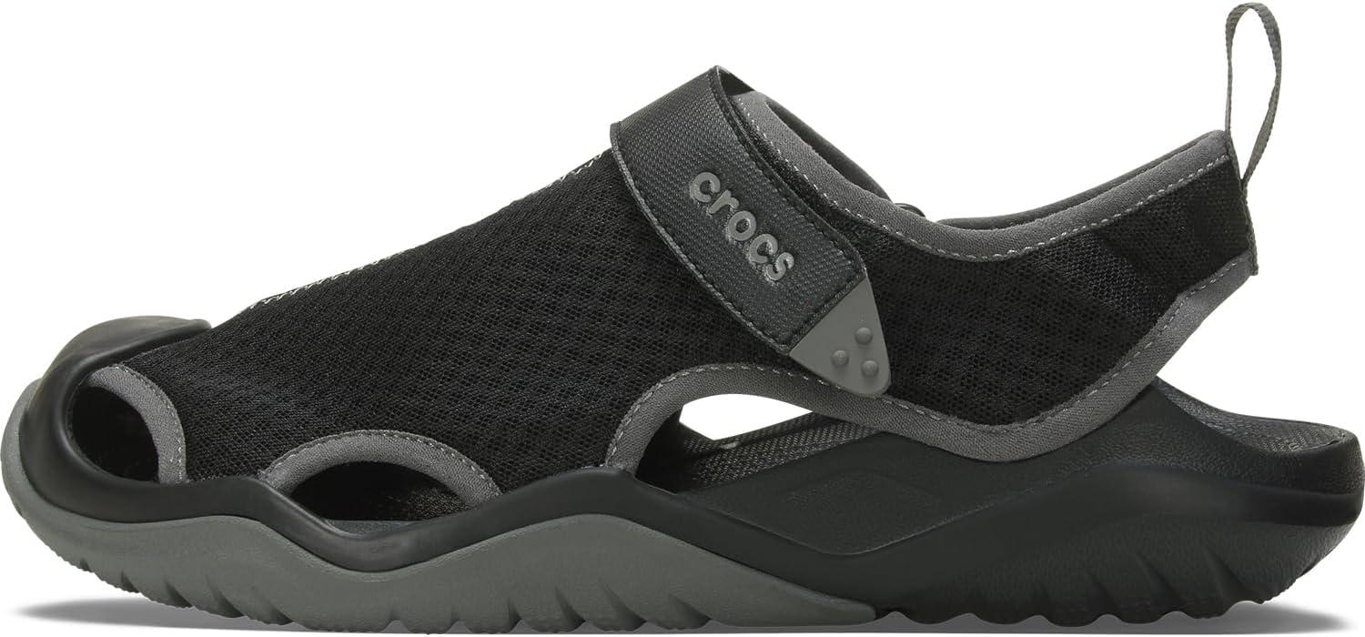 imageCrocs Mens Swiftwater Mesh Deck SandalsBlack