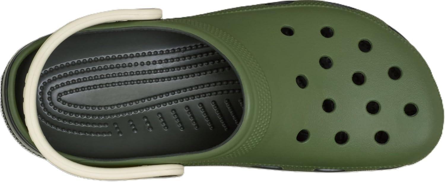 imageCrocs Unisex Adult Classic Retro Sport Slip On ClogsArmy Green