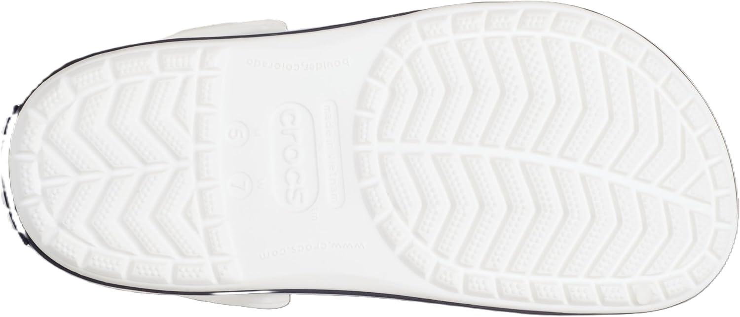 imageCrocs Unisex Adult Crocband ClogWhiteWhiteNavy