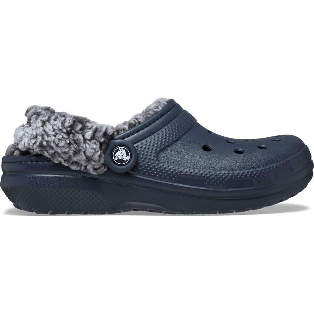 imageCrocs UnisexAdult Classic Fleece Lined Clogs Fuzzy Slippers for Women and MenNavy