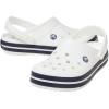 Crocs Unisex Adult Crocband Clog(White/White/Navy)