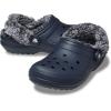 Crocs Unisex-Adult Classic Fleece Lined Clogs, Fuzzy Slippers for Women and Men(Navy)