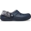Crocs Unisex-Adult Classic Fleece Lined Clogs, Fuzzy Slippers for Women and Men(Navy)