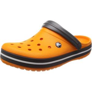 Crocs Unisex Adult Crocband Clog(Orange Blazing Orange Slate Grey 000)
