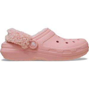Crocs Unisex-Adult Classic Fleece Lined Clogs, Fuzzy Slippers for Women and Men(Powder Pink)