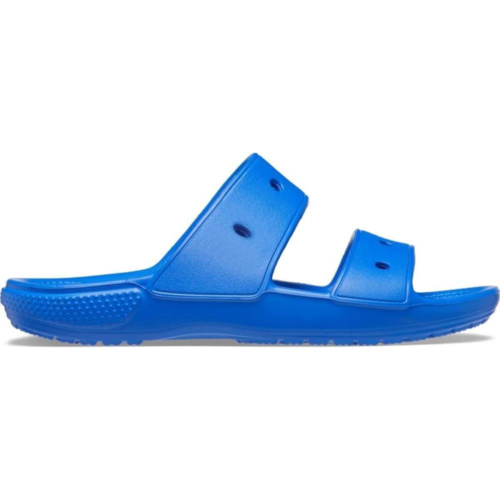 imageCrocs Unisex Adult Classic Twostrap Slide SandalsBlue Bolt