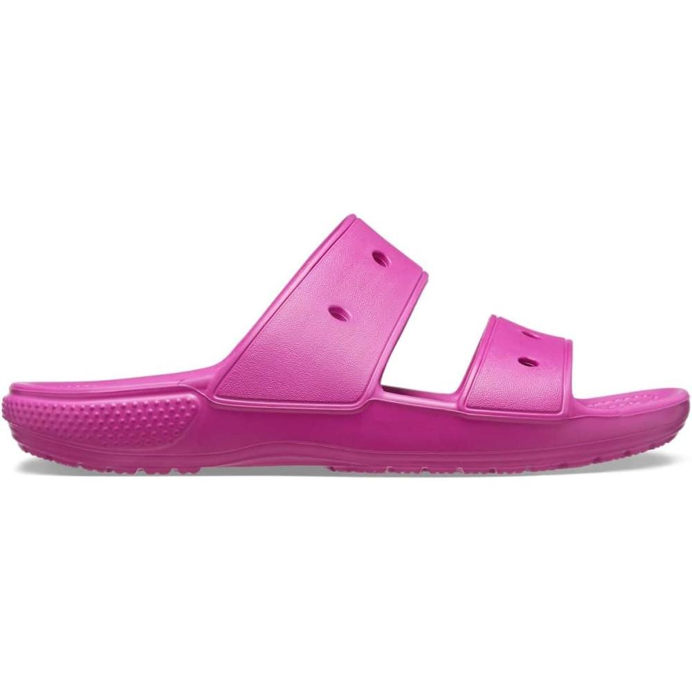 imageCrocs Unisex Adult Classic Twostrap Slide SandalsFuchsia Fun