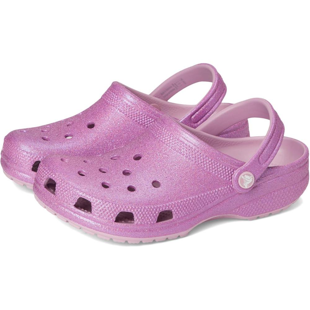 imageCrocs UnisexAdult Classic Glitter ClogsHydrangea
