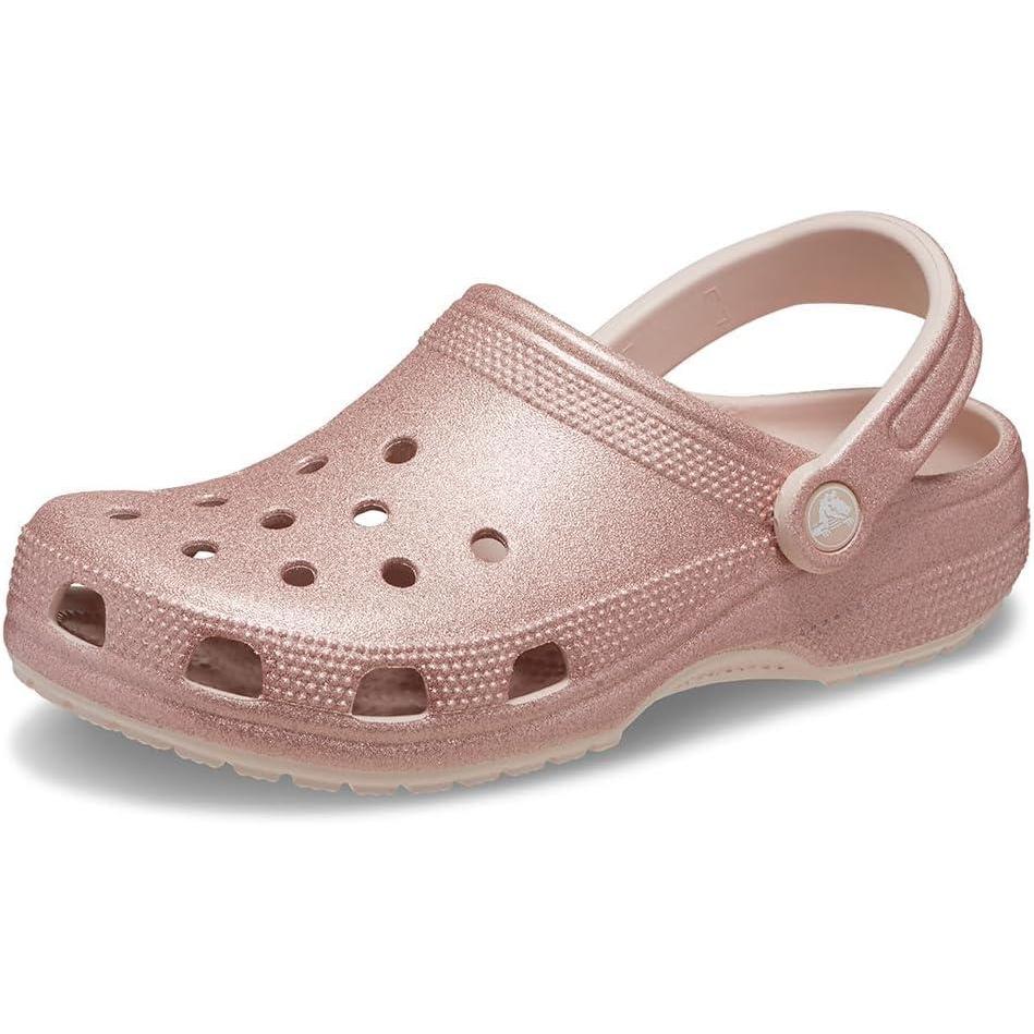 imageCrocs UnisexAdult Classic Glitter ClogsQuartz Glitter