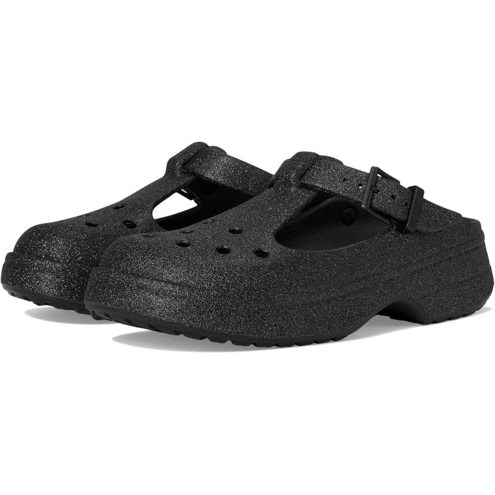 imageCrocs Womens Classic Mary Jane Clogs Mary Janes for WomenBlack Glitter