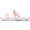 Crocs Unisex Adult Classic Two-strap Slide Sandals(Multi/White)