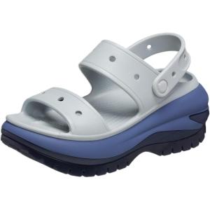 Crocs Unisex Classic Mega Crush Platform Sandals Wedge(Mirage/Multi)