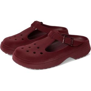 Crocs Womens Classic Mary Jane Clogs, Mary Janes for Women(Beetroot Velvet)