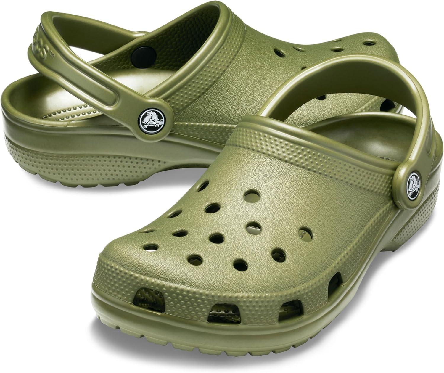 imageCrocs UnisexAdult Classic ClogsArmy Green