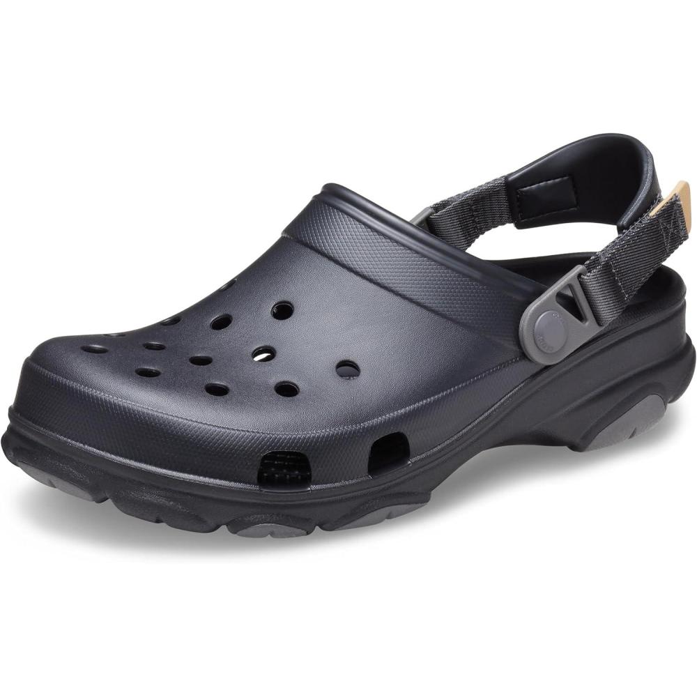 imageCrocs UnisexAdult All Terrain Clogs with Adjustable Heel StrapBlack
