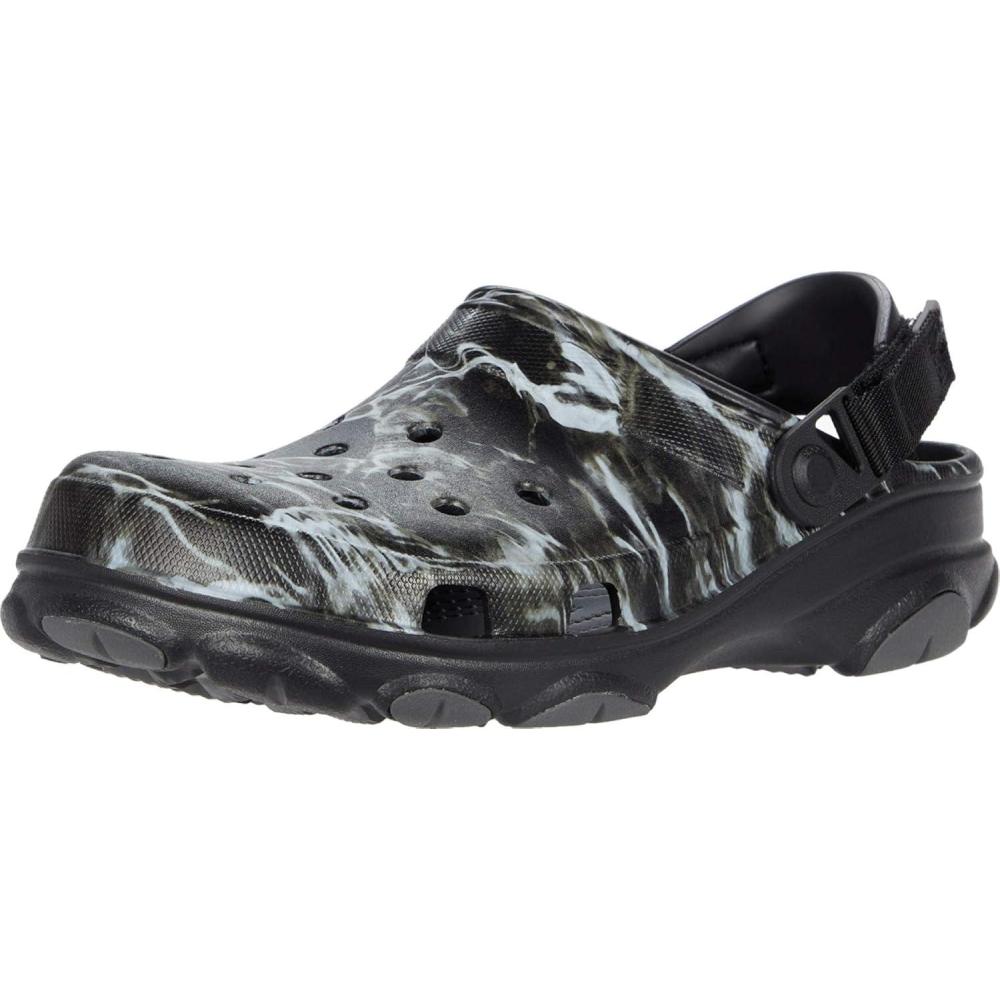 imageCrocs UnisexAdult All Terrain Clogs with Adjustable Heel StrapBlack Mossy Oak Elements