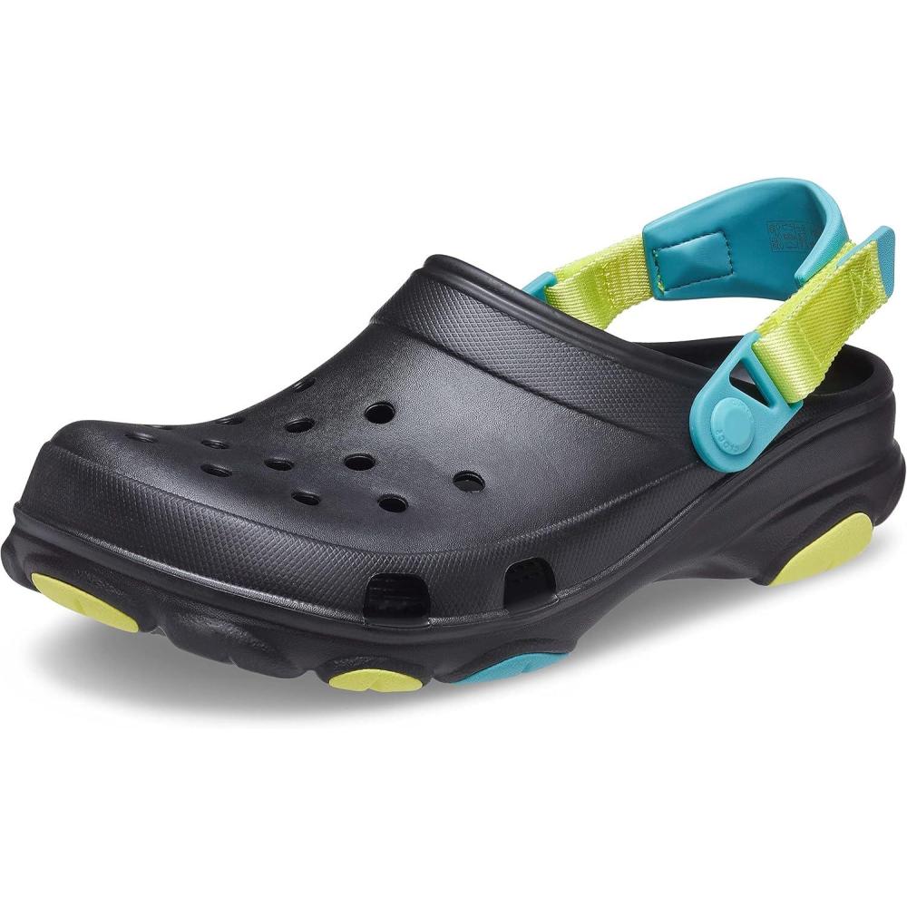 imageCrocs UnisexAdult All Terrain Clogs with Adjustable Heel StrapBlackMulti