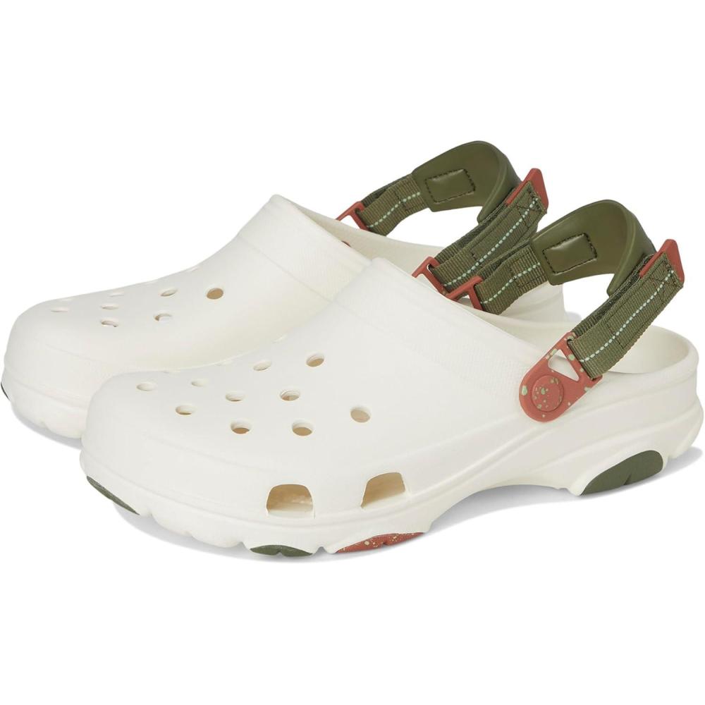 imageCrocs UnisexAdult All Terrain Clogs with Adjustable Heel StrapChalk