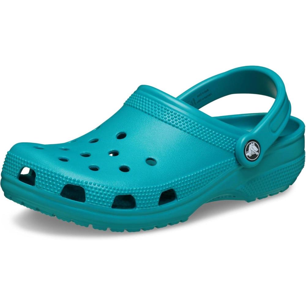 imageCrocs UnisexAdult Classic ClogsTurbo Teal