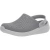 Crocs Women’s LiteRide Clogs(Smoke/Pearl White)
