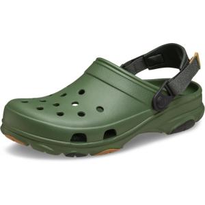 Crocs Unisex-Adult All Terrain Clogs with Adjustable Heel Strap(Army Green)