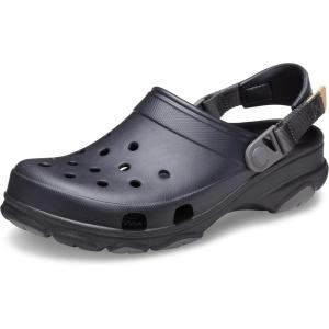 Crocs Unisex-Adult All Terrain Clogs with Adjustable Heel Strap(Black)