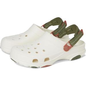 Crocs Unisex-Adult All Terrain Clogs with Adjustable Heel Strap(Chalk)