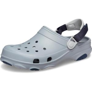 Crocs Unisex-Adult All Terrain Clogs with Adjustable Heel Strap(Light Grey)