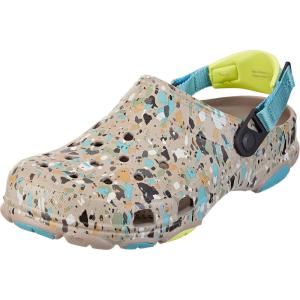 Crocs Unisex-Adult All Terrain Clogs with Adjustable Heel Strap(Terrazo Multi Mushroom)