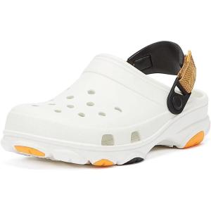 Crocs Unisex-Adult All Terrain Clogs with Adjustable Heel Strap(White/Multi)