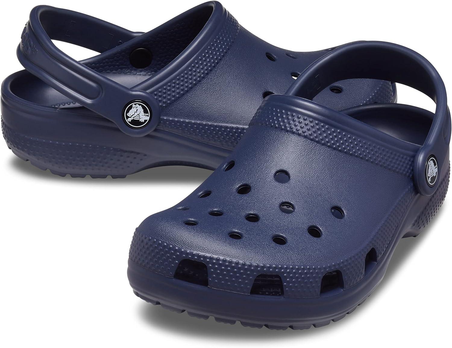 imageCrocs Girls Kids Classic Clogs Navy 6 us
