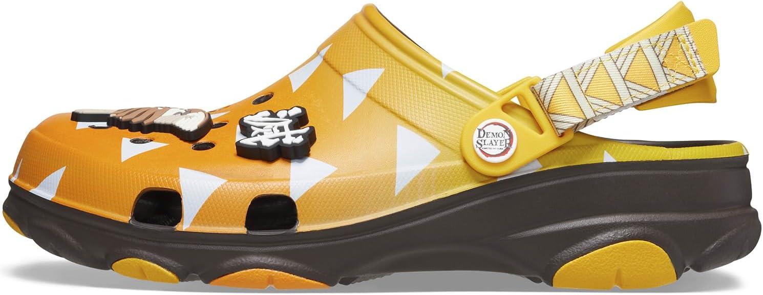 imageCrocs UnisexAdult Classic Demon Slayer All Terrain Adjustable ClogsZenitsu