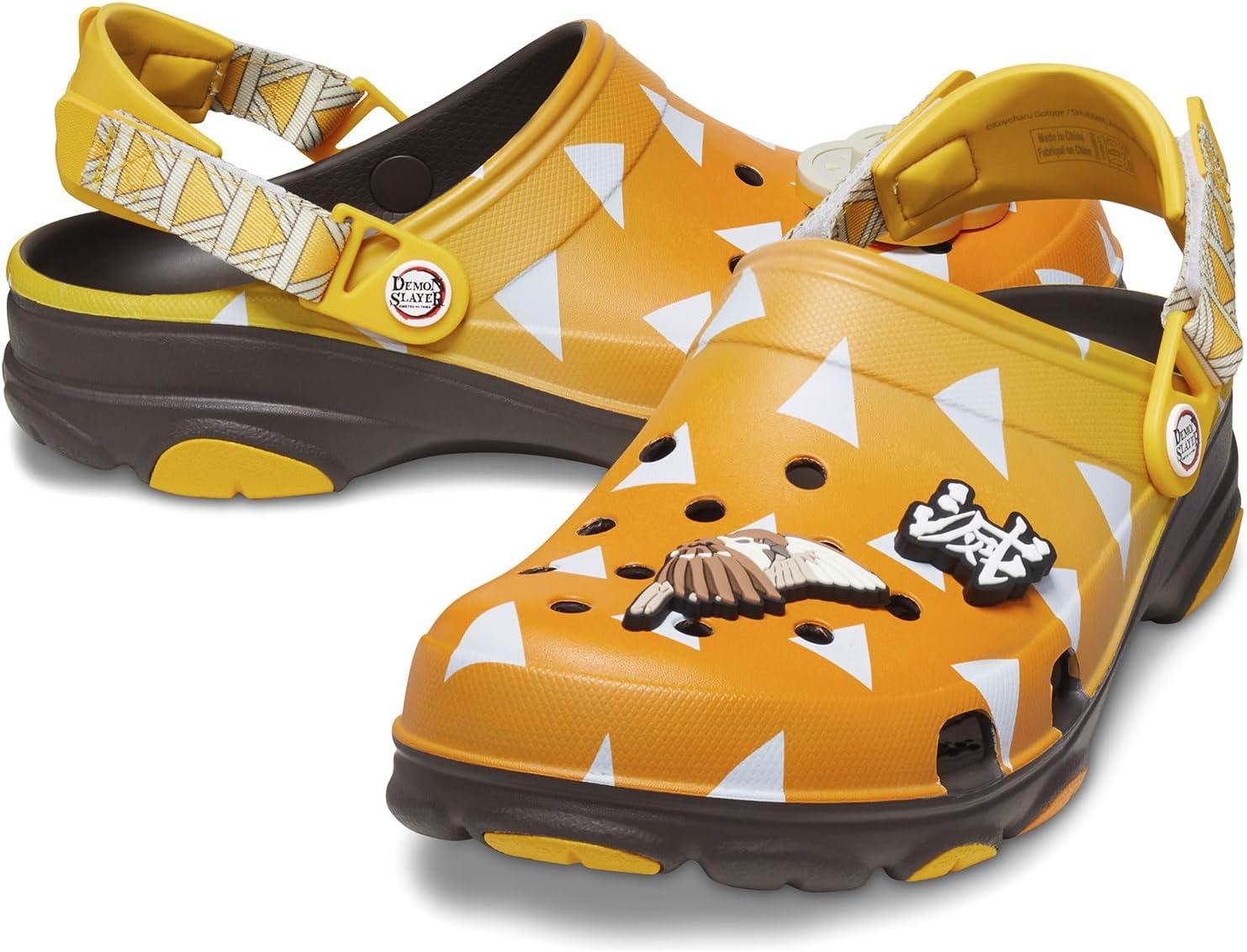 imageCrocs UnisexAdult Classic Demon Slayer All Terrain Adjustable ClogsZenitsu