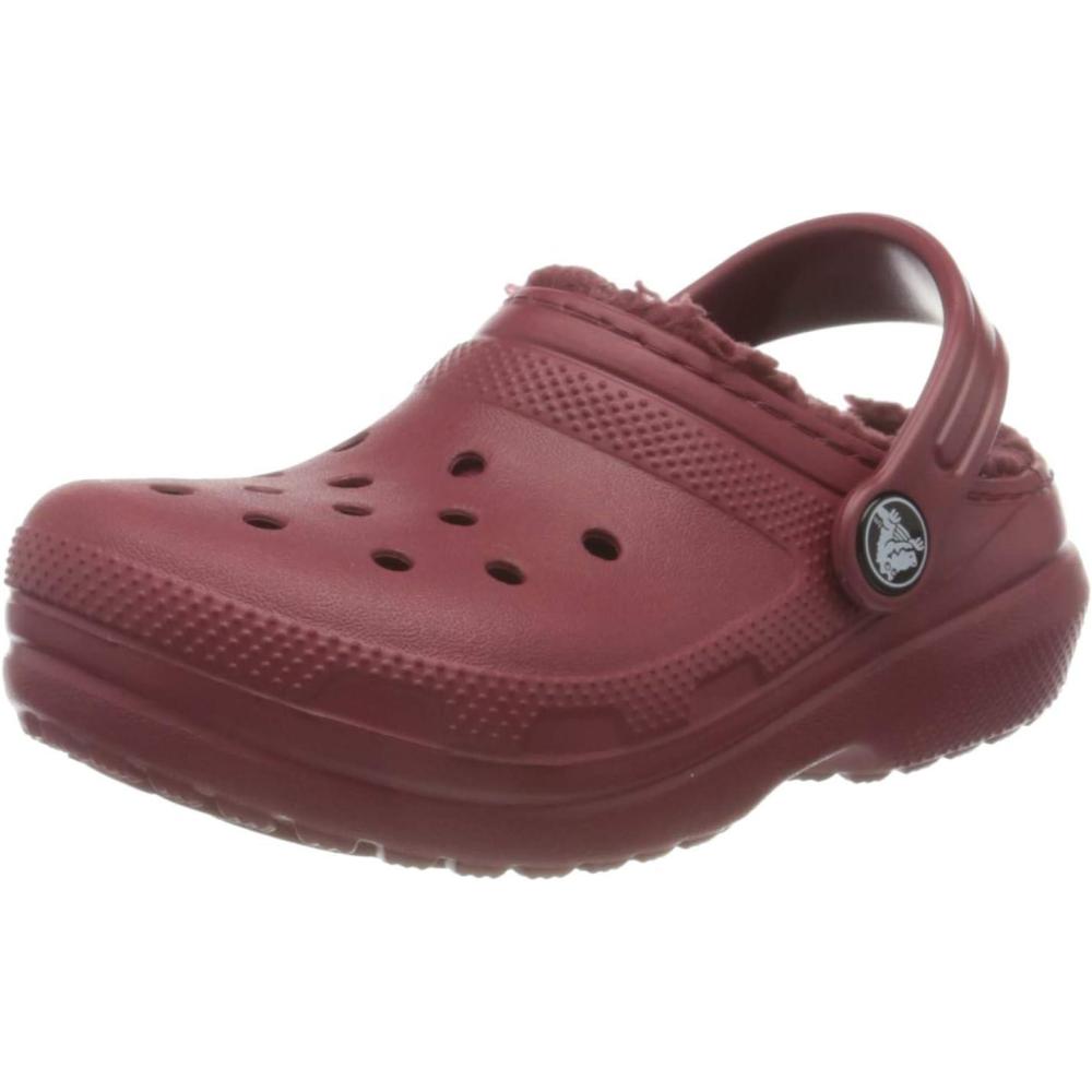 imageCrocs Kids Classic Tie Dye Lined ClogBrick Red