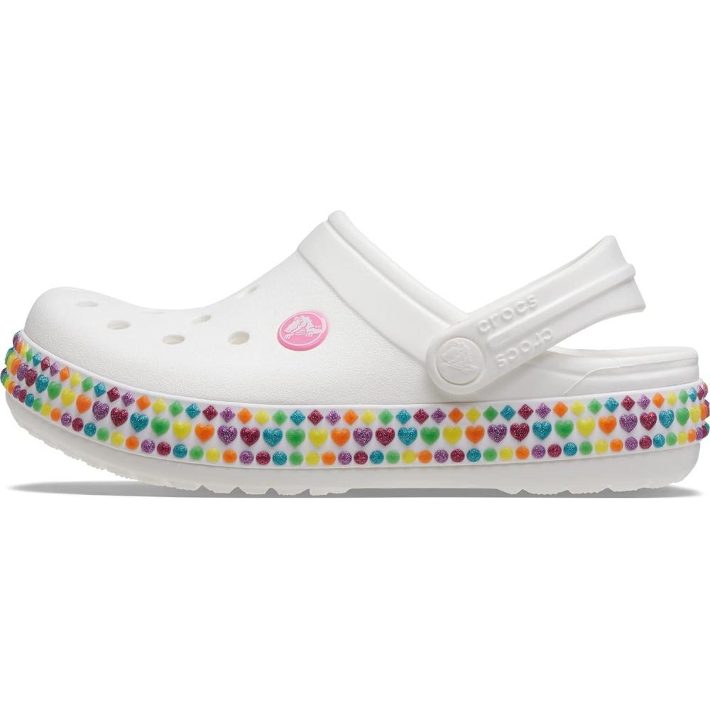 imageCrocs UnisexChild Crocband Rainbow Band ClogsRainbow Hearts