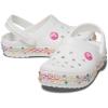 Crocs Unisex-Child Crocband Rainbow Band Clogs(White/Multi)