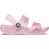 Crocs Kids Classic Sandal (Toddler) – Sandals for Toddlers – Synthetic Upper – Thermoplastic Upper and Lining(Rainbow Glitter)