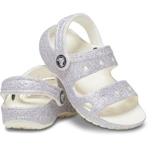 Crocs Kids Classic Sandal (Toddler) – Sandals for Toddlers – Synthetic Upper – Thermoplastic Upper and Lining(Mystic Glitter)