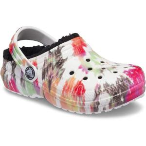 Crocs Kids’ Classic Tie Dye Lined Clog(Blotched Tie Dye)