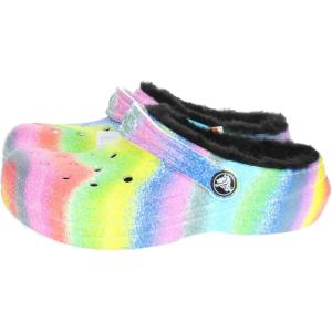 Crocs Kids’ Classic Tie Dye Lined Clog(White/Multi)