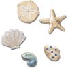 Crocs Girls’ Jibbitz Favorites Shoe Charm Packs(Gold Seashell)