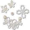 Crocs unisex-adult Jibbitz Elevated(Pearl Beads)