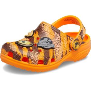 Crocs Kids’ Jurassic World Classic Clogs(Orange Zing)