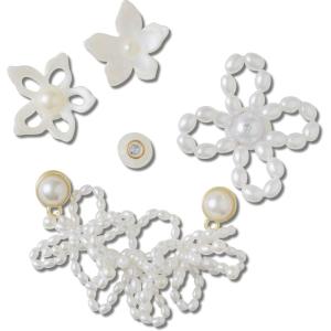 Crocs unisex-adult Jibbitz Elevated(Pearl Beads)